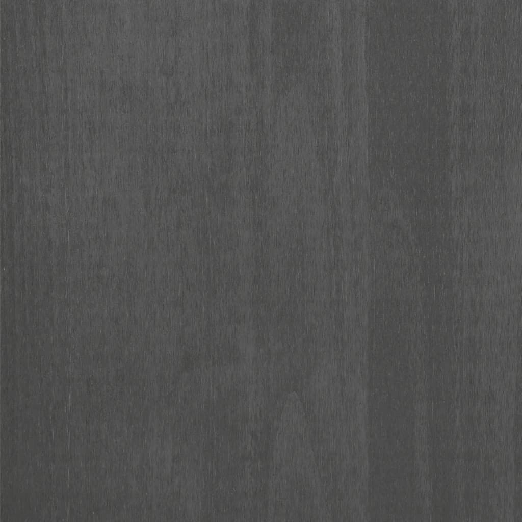 vidaXL Sideboard HAMAR Dark Grey 85x35x80 cm Solid Wood Pine