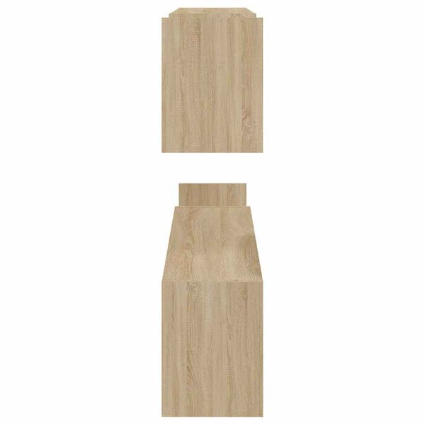 vidaXL Wall Shelf 2 pcs Sonoma Oak 100x15x20 cm Engineered Wood