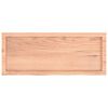 vidaXL Bathroom Countertop Light Brown 100x40x(2-4)cm Treated Solid Wood