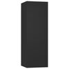 vidaXL 6 Piece TV Cabinet Set Black Engineered Wood
