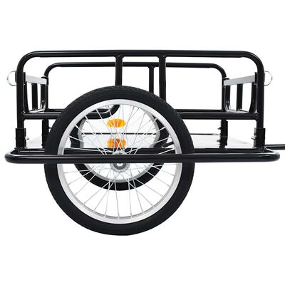 vidaXL Bike Trailer 130x73x48.5 cm Steel Black,  vidaXL Bike Trailer 130x73x48.5 cm Steel Black