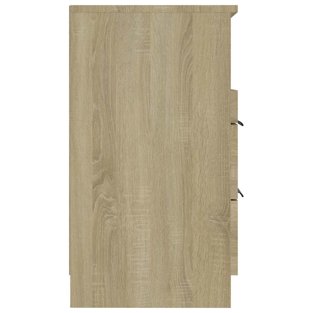 vidaXL Bedside Cabinet Sonoma Oak Engineered Wood