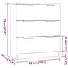 vidaXL Sideboard Sonoma Oak 60x30x70 cm Engineered Wood