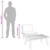 vidaXL 2 Piece Garden Lounge Set with Cushions Solid Acacia Wood