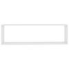 vidaXL Wall Cube Shelf 2 pcs White 100x15x30 cm Engineered Wood