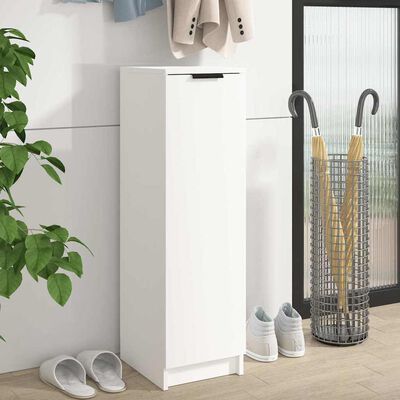 vidaXL Shoe Cabinet White 30x35x100 cm Engineered Wood, white vidaXL Shoe Cabinet White 30x35x100 cm Engineered Wood