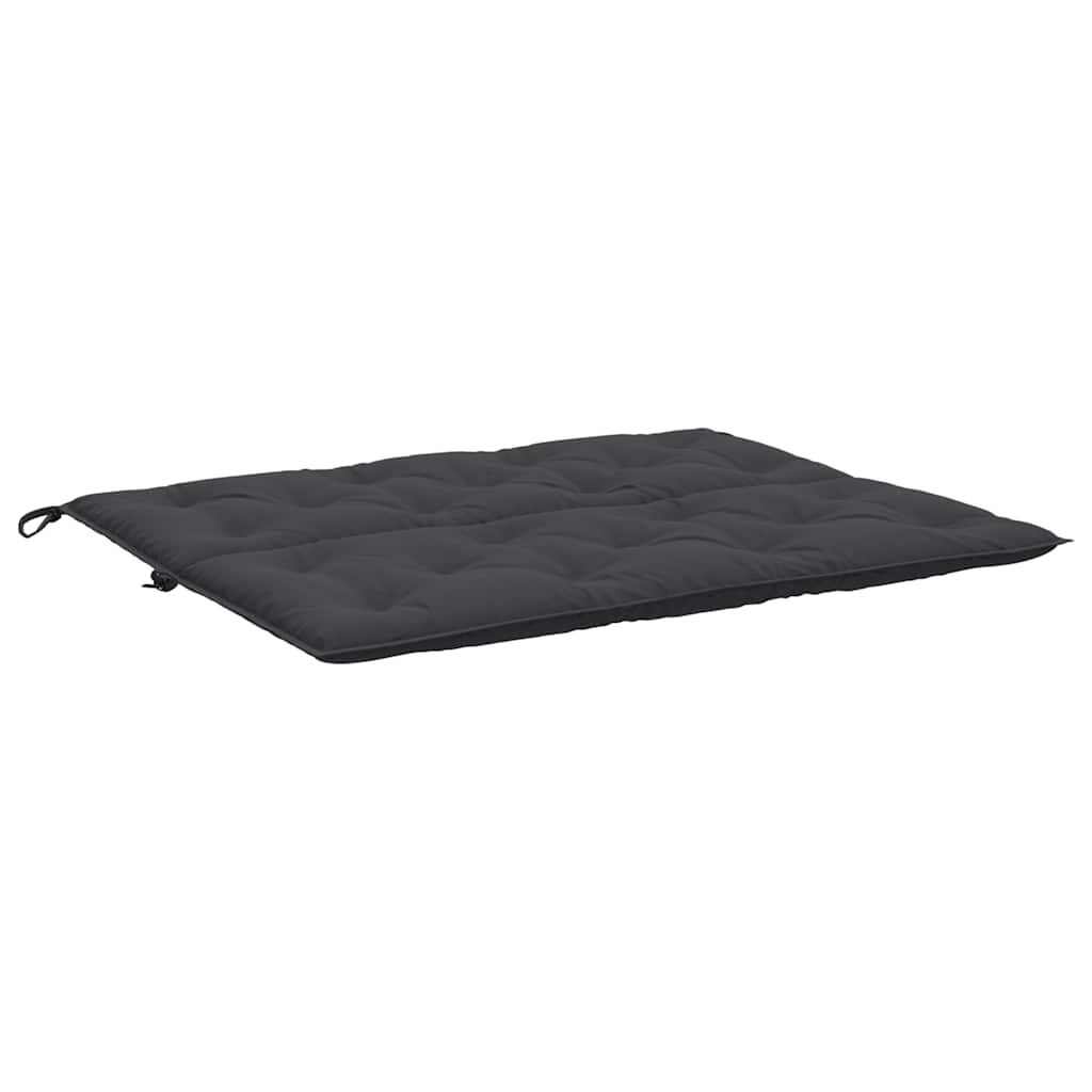 vidaXL Garden Bench Cushion Black 120x(50+50)x7cm Oxford Fabric