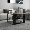 vidaXL Coffee Table Black 60x60x40 cm Engineered Wood
