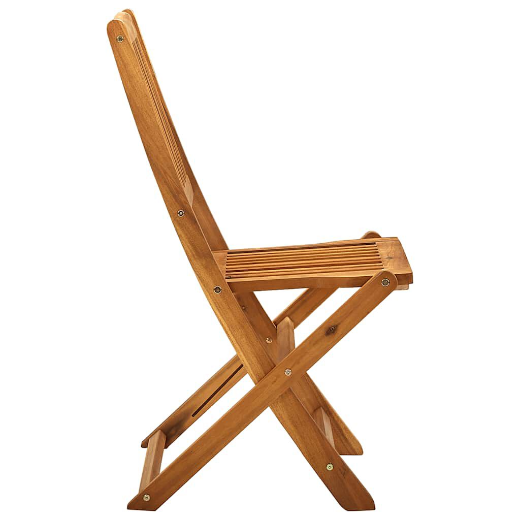 vidaXL Folding Outdoor Chairs 2 pcs Solid Acacia Wood, brown vidaXL Folding Outdoor Chairs 2 pcs Solid Acacia Wood