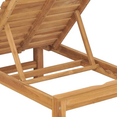 vidaXL Sun Lounger Solid Teak Wood,  vidaXL Sun Lounger Solid Teak Wood