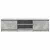 vidaXL TV Cabinet Concrete Grey 140x40x35.5 cm Engineered Wood