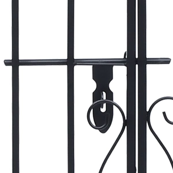 vidaXL Ornamental Garden Gate Wrought Iron 122x20.5x100 cm