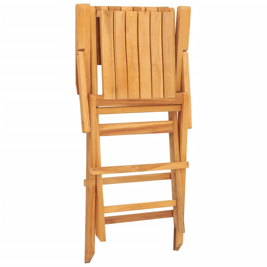 vidaXL Folding Garden Chairs 2 pcs 55x61x90 cm Solid Wood Teak