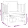 vidaXL 7 Piece Garden Lounge Set with Cream White Cushions Bamboo