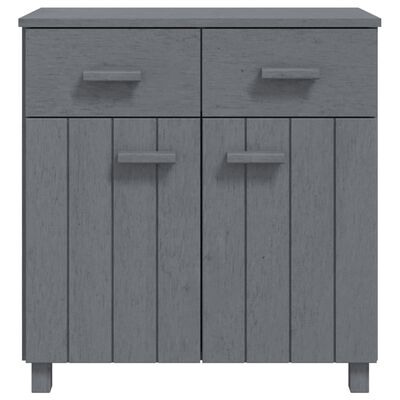 vidaXL Sideboard HAMAR Dark Grey 79x40x80 cm Solid Wood Pine, dark grey vidaXL Sideboard HAMAR Dark Grey 79x40x80 cm Solid Wood Pine