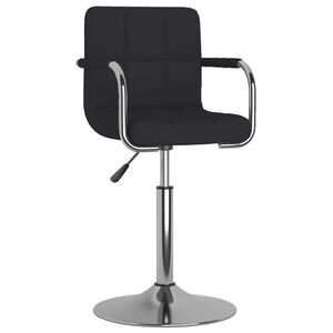vidaXL Bar Stool Black Fabric