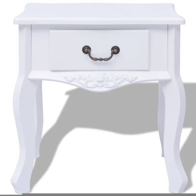 vidaXL Bedside Cabinets 2 pcs MDF White,  vidaXL Bedside Cabinets 2 pcs MDF White