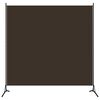 vidaXL Room Divider Brown 175x180 cm Fabric