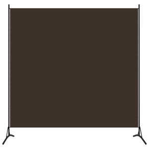 vidaXL Room Divider Brown 175x180 cm Fabric
