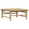 vidaXL 3 Piece Garden Lounge Set with Dark Grey Cushions Bamboo