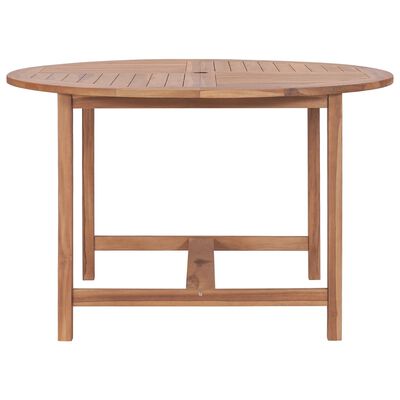 vidaXL Garden Dining Table Ø110x75 cm Solid Wood Teak,  vidaXL Garden Dining Table Ø110x75 cm Solid Wood Teak