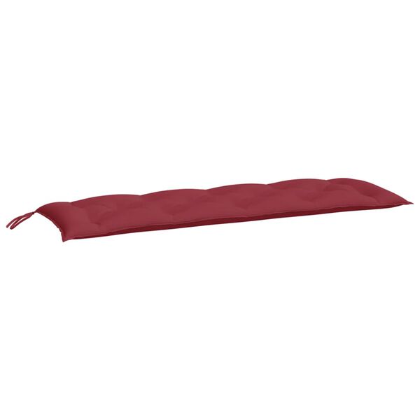 vidaXL Garden Bench Cushions 2pcs Wine Red 150x50x7cm Oxford Fabric