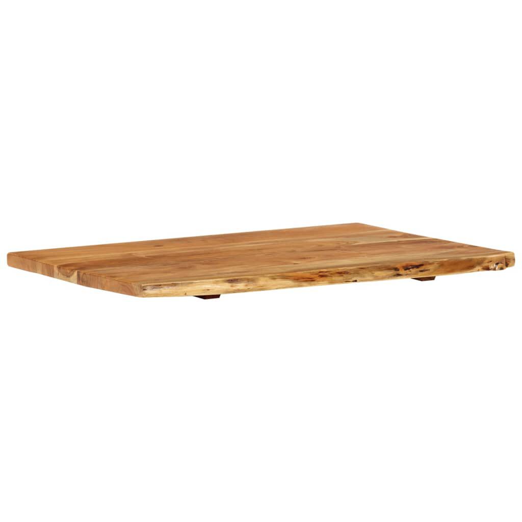 vidaXL Bathroom Vanity Top Solid Acacia Wood 80x52x2.5 cm