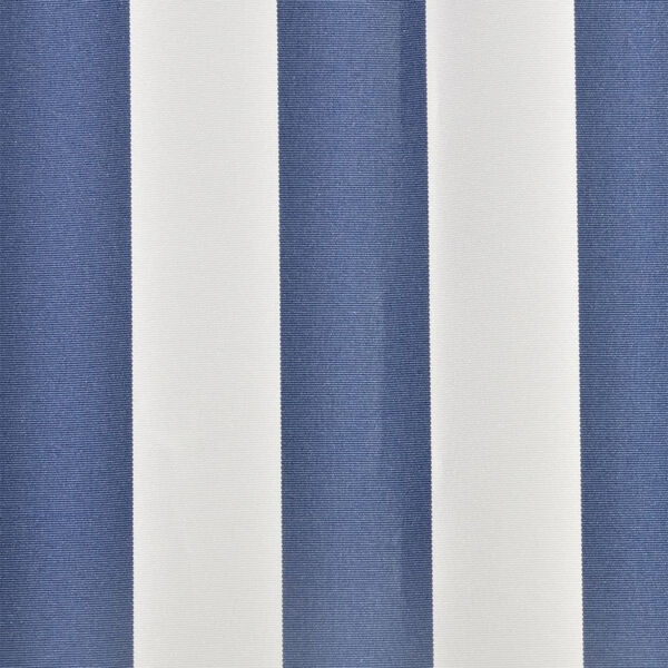 vidaXL Awning Top Sunshade Canvas Blue & White 3 x 2.5 m (Frame Not Included)