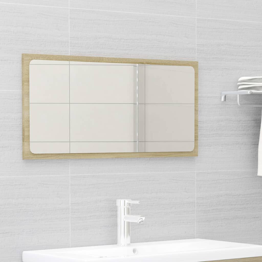 vidaXL Bathroom Furniture Set Sonoma Oak Engineered Wood
