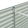 vidaXL Garden Raised Bed 320x80x81 cm Galvanised Steel Grey