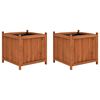 vidaXL Raised Beds 2 pcs 50x50x50 cm Firwood