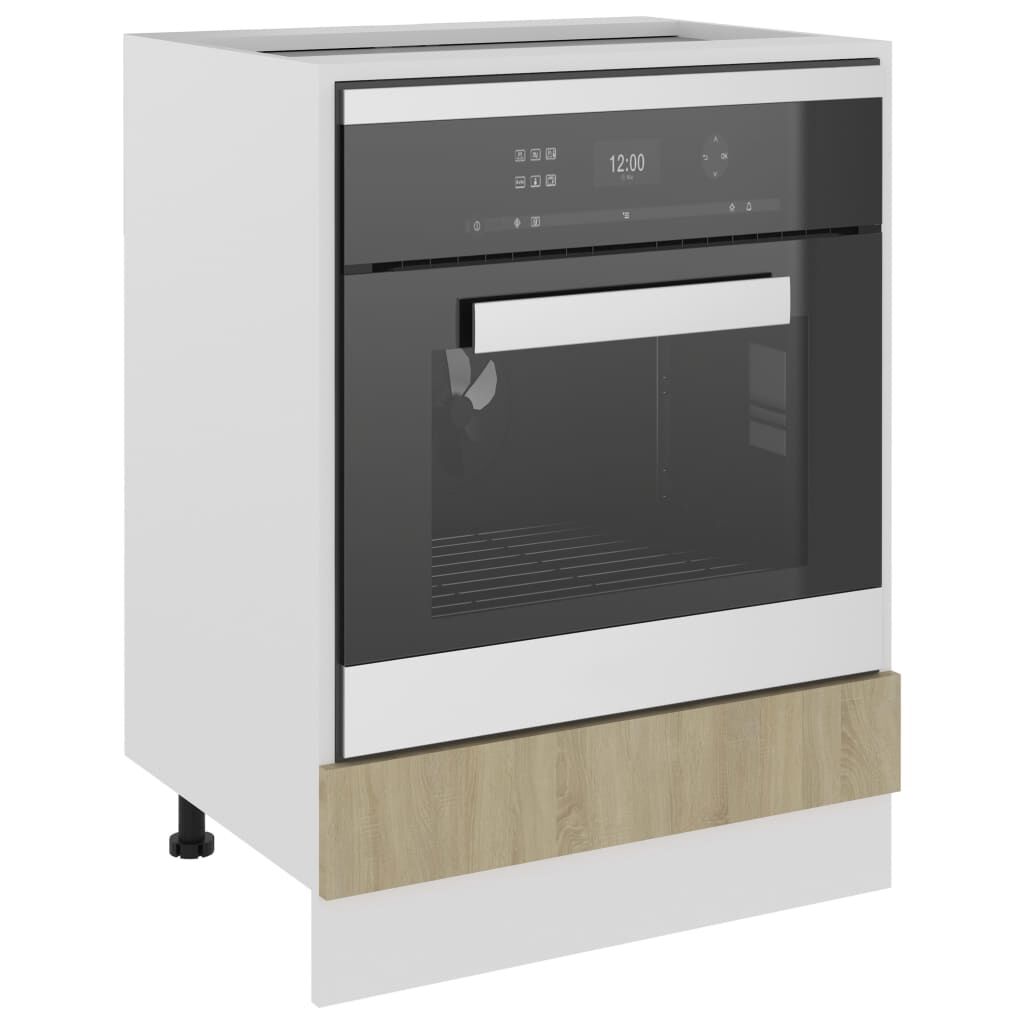 vidaXL Oven Cabinet Riga Sonoma Oak 60x46x81.5 cm Engineered Wood