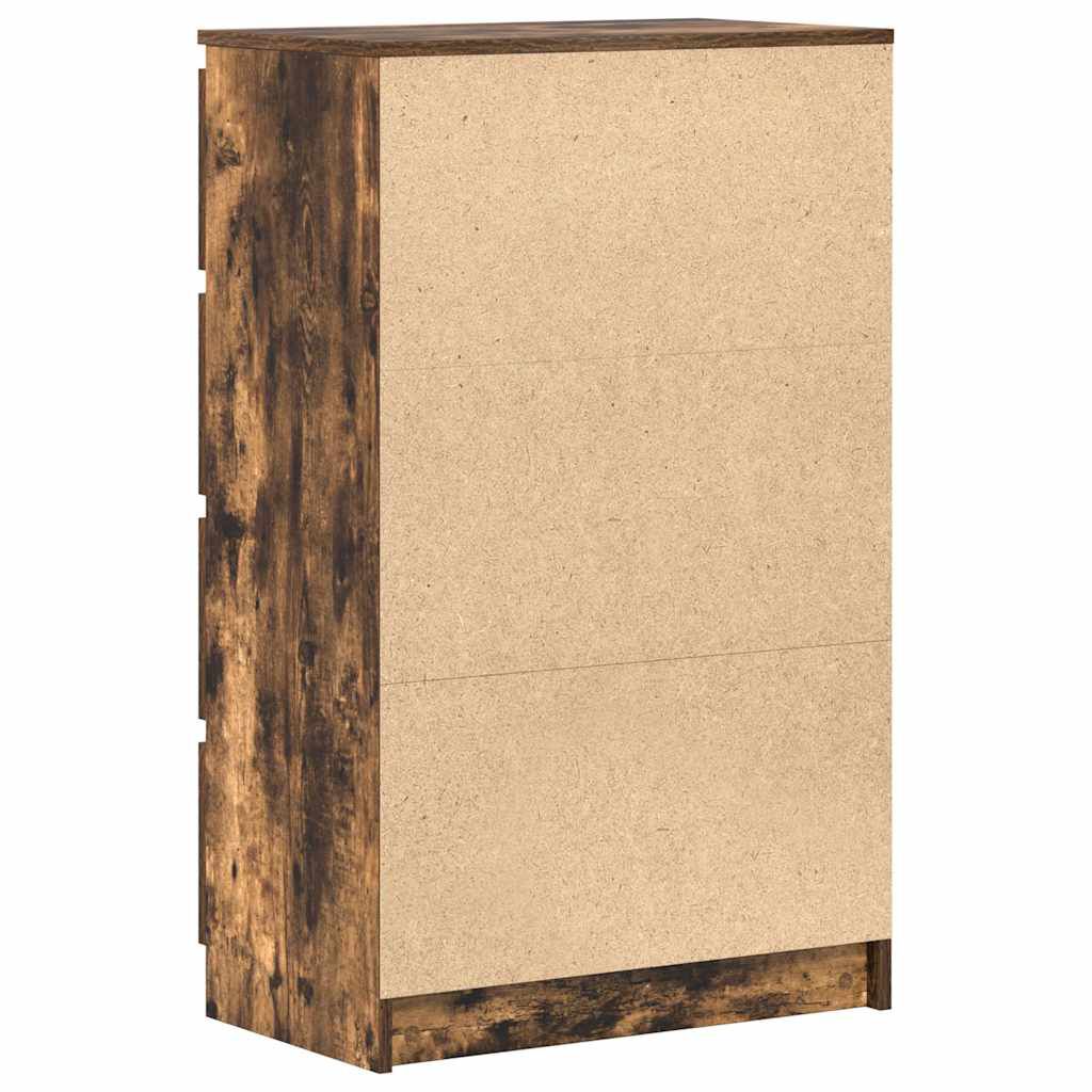 vidaXL Sideboard Smoked Oak 60x35x98.5 cm Engineered Wood