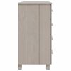 vidaXL Sideboard HAMAR White 79x40x80 cm Solid Wood Pine