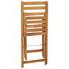 vidaXL 3 Piece Folding Bistro Set with Cushions Solid Wood Acacia