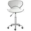 vidaXL Swivel Dining Chairs 6 pcs White Faux Leather