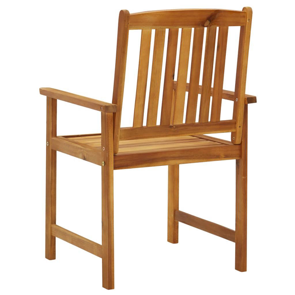 vidaXL Garden Chairs 4 pcs Solid Acacia Wood