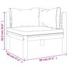 vidaXL 7 Piece Garden Lounge Set with Cushion Solid Acacia Wood