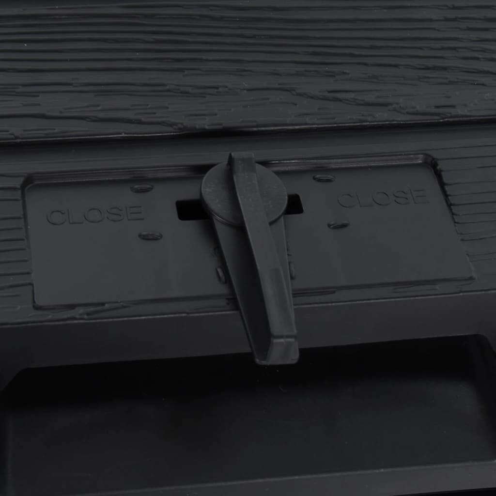 vidaXL Garden Composter Black 280 L Polypropylene