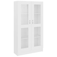 vidaXL Vitrine Cabinet White 82.5x30.5x150 cm Engineered Wood, white vidaXL Vitrine Cabinet White 82.5x30.5x150 cm Engineered Wood