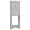 vidaXL Washing Machine Cabinet Concrete Grey 64x25.5x190 cm
