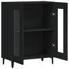 vidaXL Sideboard Black 69.5x34x90 cm Engineered Wood