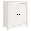vidaXL Sideboards 2 pcs White 70x35x80 cm Solid Wood Pine