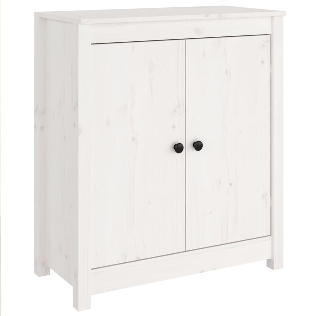 vidaXL Sideboards 2 pcs White 70x35x80 cm Solid Wood Pine