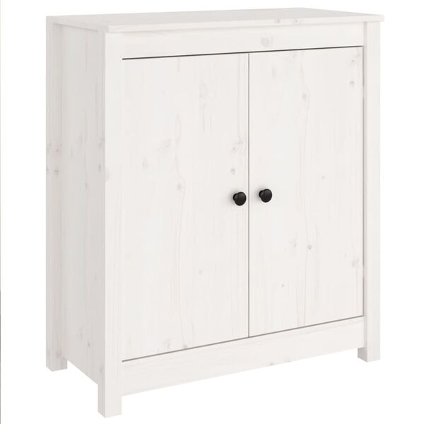 vidaXL Sideboards 2 pcs White 70x35x80 cm Solid Wood Pine