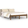 vidaXL Day Bed | Honey brown | Solid pine wood | Double