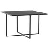 vidaXL 5 Piece Outdoor Dining Set with Cushions Poly Rattan Black