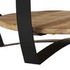 vidaXL Coffee Table Solid Rough Mango Wood 65x32 cm