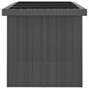 vidaXL 11 Piece Outdoor Dining Set with Cushions Poly Rattan Black