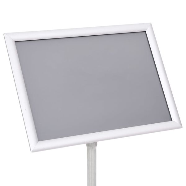 vidaXL A3 Pedestal Poster Stand Silver Aluminium Alloy